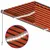 Produktbild 5 för Markis manuellt infällbar m. rullgardin LED 3x2,5 m orange/brun  