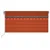 Produktbild 3 för Manuell infällbar markis med rullgardin LED 3x2,5m orange/brun  