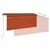 Produktbild 4 för Manuell infällbar markis med rullgardin LED 3x2,5m orange/brun  