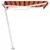 Produktbild 7 för Markis manuellt infällbar med LED 300x250 cm orange och brun