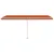 Produktbild 5 för Fristående markis manuellt infällbar 500x300 cm orange/brun