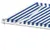 Produktbild 7 för Fristående markis automatisk 500x300 cm blå/vit