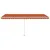 Produktbild 2 för Fristående markis automatisk 500x300 cm orange/brun