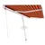 Produktbild 3 för Fristående markis automatisk 500x300 cm orange/brun