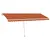 Produktbild 5 för Fristående markis automatisk 500x300 cm orange/brun