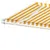 Produktbild 7 för Fristående automatisk markis 600x300 cm gul/vit