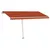 Produktbild 4 för Fristående markis manuellt infällbar 400x350 cm orange/brun