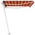 Produktbild 5 för Fristående markis manuellt infällbar 400x350 cm orange/brun