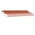 Produktbild 6 för Fristående markis automatisk 400x350 cm orange/brun