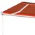 Produktbild 7 för Fristående markis automatisk 400x350 cm orange/brun
