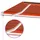 Automatisk markis med vindsensor & LED 400x350 cm orange/brun