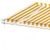 Produktbild 7 för Fristående markis automatisk 450x350 cm gul/vit