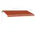 Produktbild 11 för Fristående markis automatisk 450x350 cm orange/brun