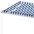 Produktbild 7 för Fristående markis manuellt infällbar 600x350 cm blå/vit