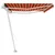 Produktbild 5 för Fristående markis manuellt infällbar 600x350 cm orange/brun 