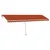 Produktbild 2 för Fristående automatisk markis 600x350 cm orange/brun