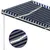 Produktbild 7 för Markis manuellt infällbar med LED 400x300 cm blå och vit