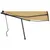 Produktbild 2 för Fristående markis manuell 450x300 cm gul/vit