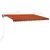 Produktbild 11 för Fristående markis manuell 450x300 cm orange/brun
