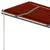 Produktbild 5 för Fristående markis manuell 450x300 cm orange/brun