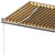 Produktbild 6 för Markis manuellt infällbar fristående 500x300 cm gul/vit