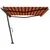 Produktbild 5 för Fristående markis manuell 500x300 cm orange/brun