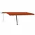 Produktbild 2 för Fristående markis automatisk 500x300 cm orange/brun
