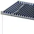 Produktbild 6 för Fristående markis manuellt infällbar 600x300 cm blå/vit