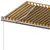 Produktbild 7 för Fristående markis manuellt infällbar 600x300 cm gul/vit
