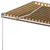 Produktbild 6 för Fristående automatisk markis 600x300 cm gul/vit