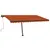 Produktbild 2 för Fristående markis manuellt infällbar 400x350 cm orange/brun