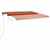 Produktbild 5 för Fristående markis manuellt infällbar 400x350 cm orange/brun