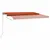 Produktbild 5 för Fristående markis automatisk 400x350 cm orange/brun
