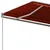 Produktbild 6 för Fristående markis automatisk 400x350 cm orange/brun