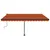 Produktbild 3 för Fristående markis manuellt infällbar 450x350 cm orange/brun