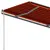Produktbild 6 för Fristående markis manuellt infällbar 450x350 cm orange/brun