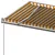 Produktbild 7 för Fristående markis manuellt infällbar 600x350 cm gul/vit