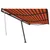 Produktbild 2 för Fristående markis manuellt infällbar 600x350 cm orange/brun