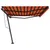 Produktbild 5 för Fristående automatisk markis 600x350 cm orange/brun