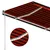 Produktbild 7 för Automatisk markis med vindsensor & LED 3x2,5 m orange/brun