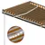 Produktbild 7 för Markis med LED manuellt infällbar 4x3 m gul och vit