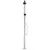 Produktbild 5 för Trädgårdsdusch med grått golv 220 cm aluminium
