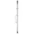Produktbild 6 för Trädgårdsdusch med grått golv 220 cm aluminium