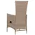Produktbild 5 för Matgrupp för trädgården 5 delar beige
