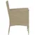 Produktbild 6 för Matgrupp för trädgården 5 delar beige