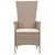 Produktbild 6 för Matgrupp för trädgården 5 delar beige