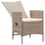 Produktbild 8 för Matgrupp för trädgården 5 delar beige