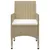 Produktbild 4 för Matgrupp för trädgården 5 delar beige