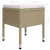 Produktbild 10 för Matgrupp för trädgården 5 delar beige