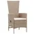 Produktbild 7 för Matgrupp för trädgården 5 delar beige